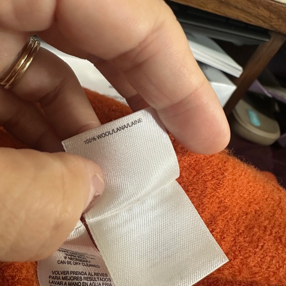 Vtg Kasper 100% Wool Burnt Orange Blazer Jacket Sz Medium - Picture 7 of 7